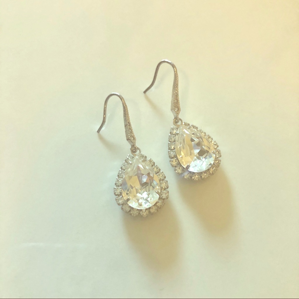 Nwt Swarovski Crystal Earrings